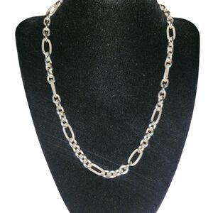 Sterling open link necklace